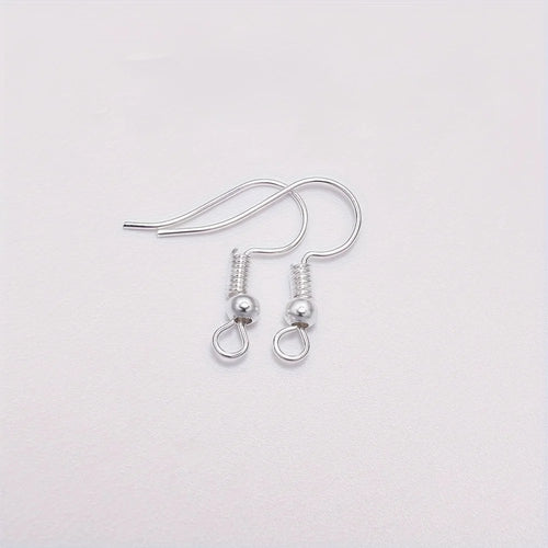 120pcs Silvery Color Earring Hooks Hypoallergenic Jewelry Making Supplies Findings Ear Wires Fish Hooks Accessories