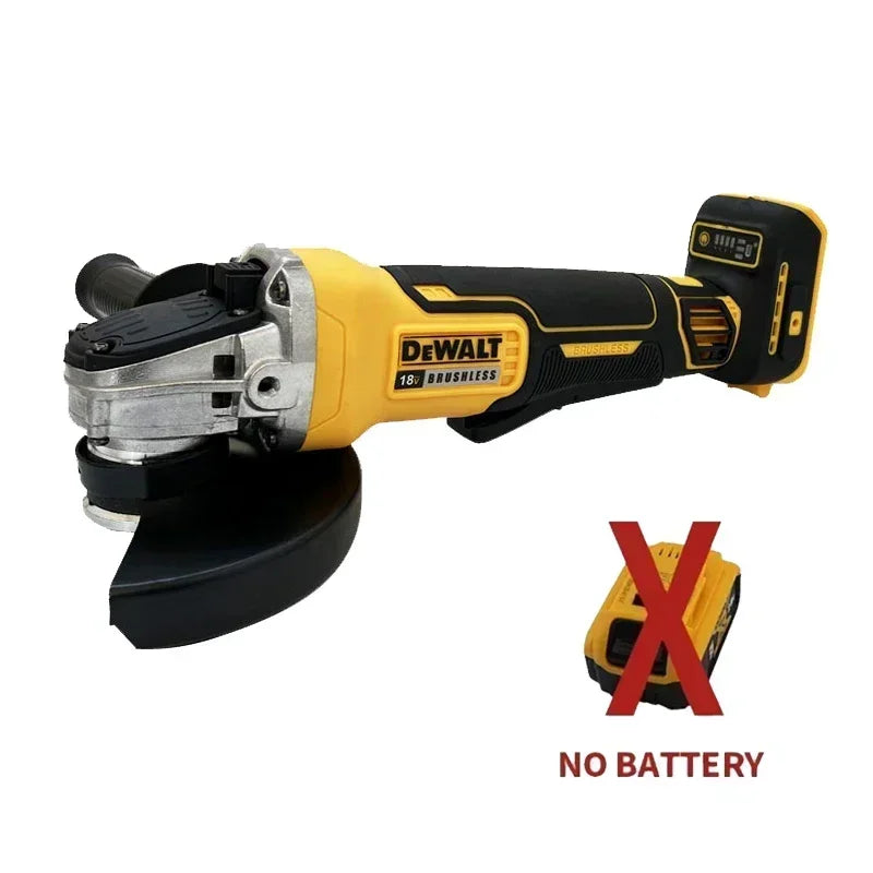 DEWALT DCG405 125mm Flat Head Angle Grinder, 18V Lithium Battery Brushless Bare Machine Cutting Power Tool
