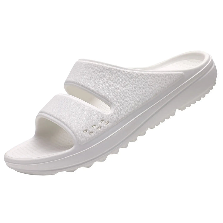 Kidmi Women Flat Sandals Women Slippers Outdoor Non-slip House Slippers Unisex Beach Slides Orthopedic Breath Soft Slippers