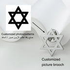 Personalized Company logo Painting Image Custom Brooch Lapel Pins Stainless Steel Collar Pin Gift Badges Jewelry for Clothes