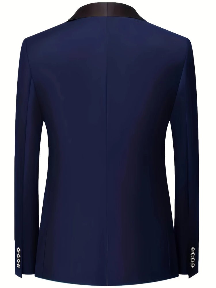 Men's 3pcs Suit Set, Jacket + Vest + Pants, Fashionable High-Quality, Suitable for Weddings, Parties and Formal Occasions