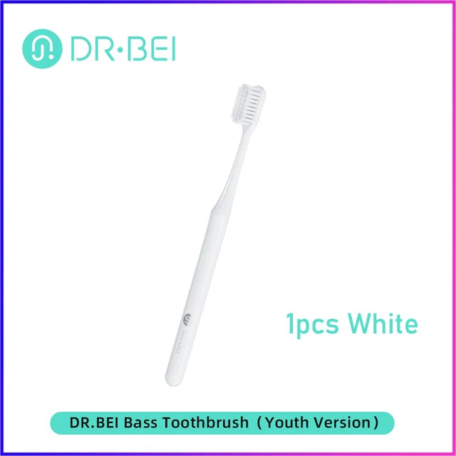 DR.BEI Toothbrush Youth Version Better Brush Head 2 Color Care For Gums Daily Cleaning Adult Oral Toothbrush Bass Teeth Brush