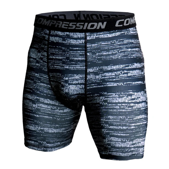 Compression Shorts Men 3D Print Camouflage Bodybuilding Tights Short Men Gyms Shorts Male Muscle Sport Elastic Running Shorts