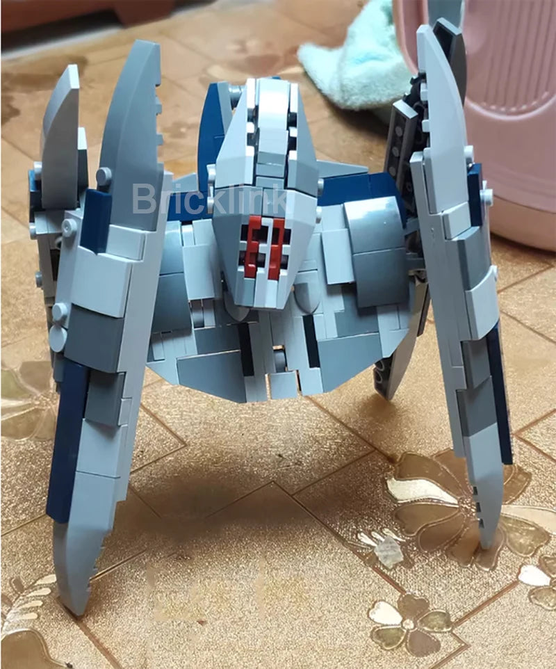 Mymocs Star Movie Vulture Droid Starfighters MOC Technical Robot Figures Spaceship Sets Building Blocks Toys Gift