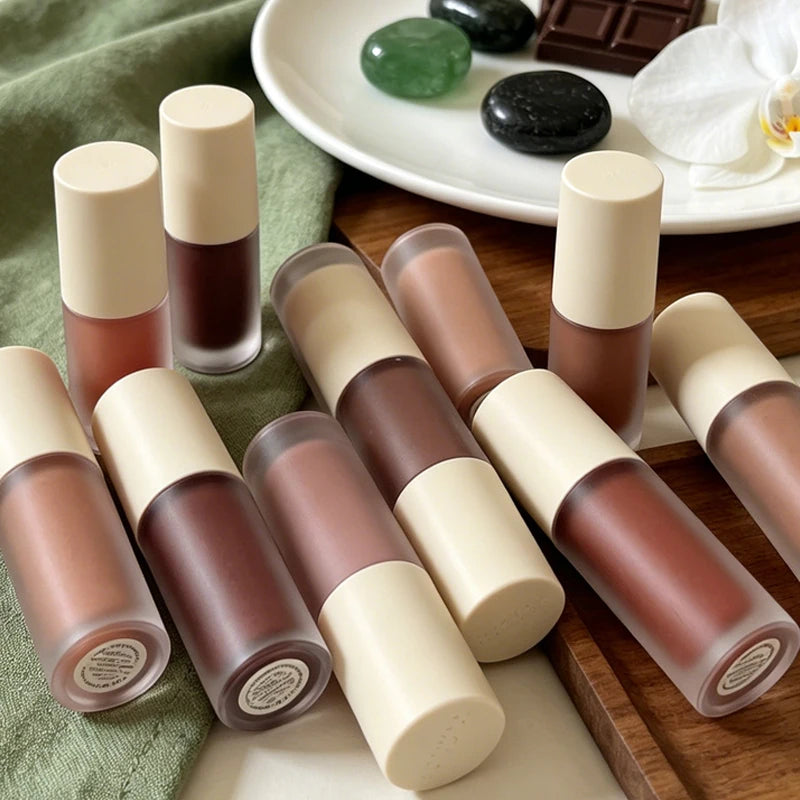 Summer Limited Rho Vanilla Beige LipBalm Moisturizing Transparent Lipstick Set Smooth Soft Tube Mirror Lip Gloss Lip Blum Makeup