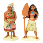 10pcs/set Cartoon Moana Princess Legend Vaiana Maui Chief Tui Tala Heihei Pua Action Figure PVC Decor