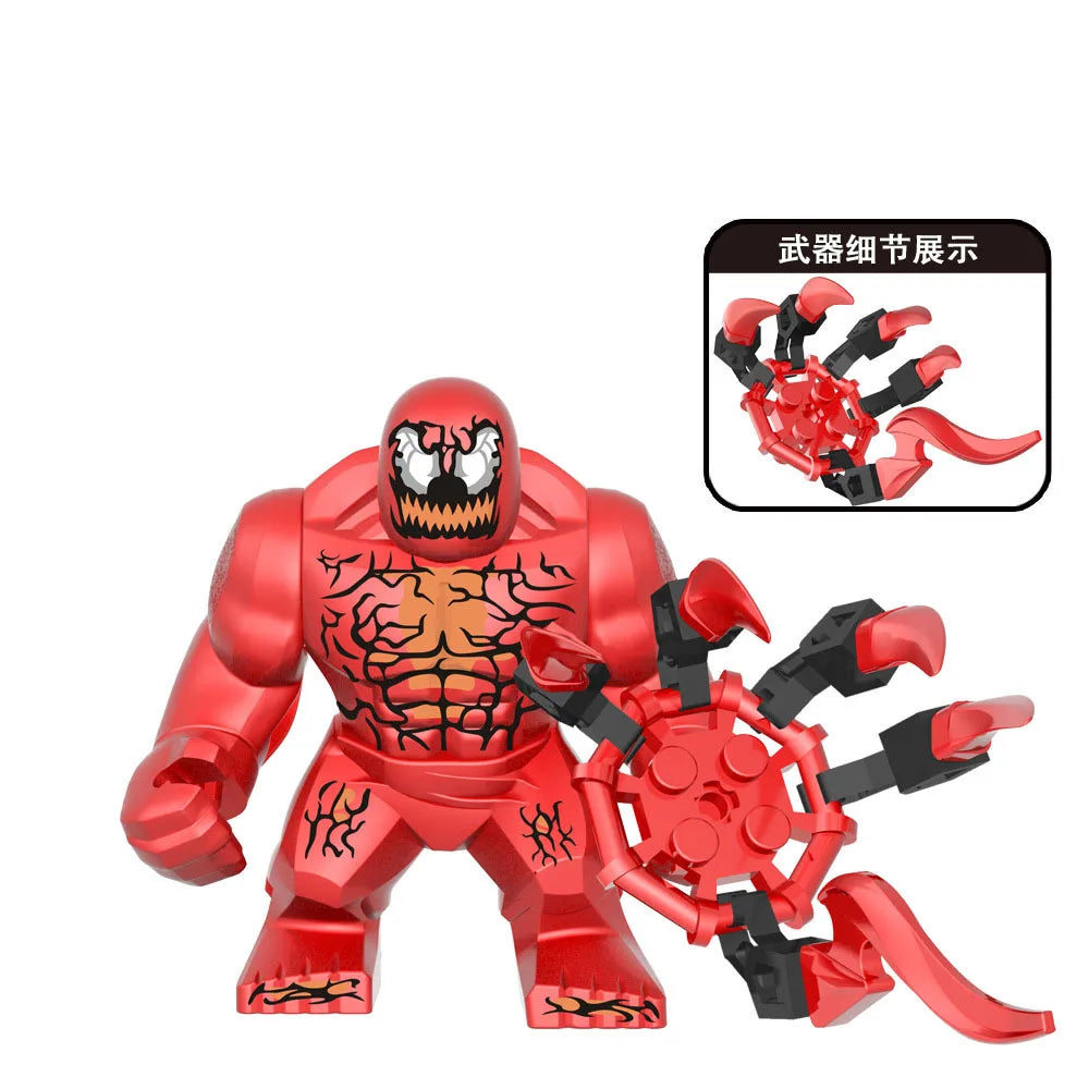 8cm Superhero Building Blocks Avengers Character Venom Model Character Set Building Blocks Toy Boys and Girls Birthday Gifts