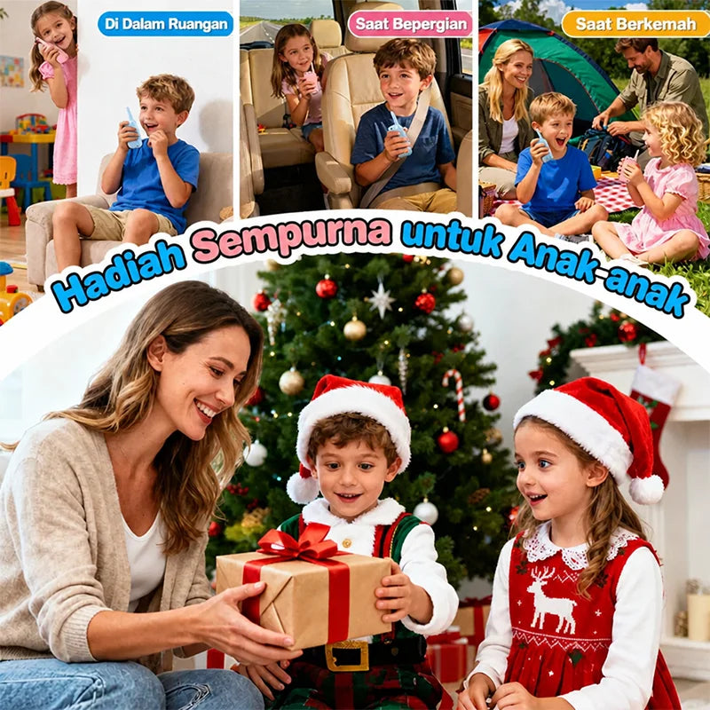 Kids Walkie Talkie Toy Y388, Video & Voice Intercom Toy with Screen, 500M Communication Range, Type-C Rechargeable 650mAh Battery, Portable ABS Play Toy, Birthday Holiday Gift for Boys Girls