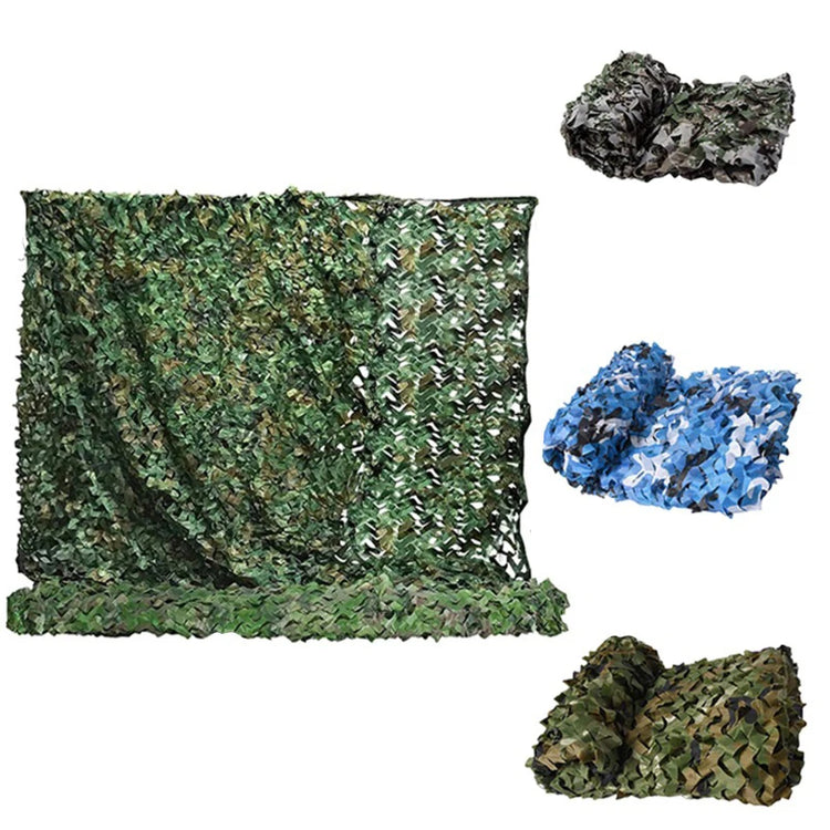 Camouflage Net Hunting Camouflage Net Car Tent Awning Shade Mesh Black Green Blue Forest Sun Protection Outdoor Shading