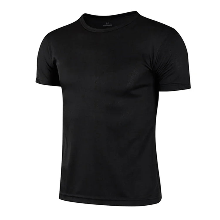 Summer Short Sleeve t Shirt For Men Casual White t-Shirts Top Man Breathable Gym Shirt Tees Quick Dry Soccer Jersey Man Clothes