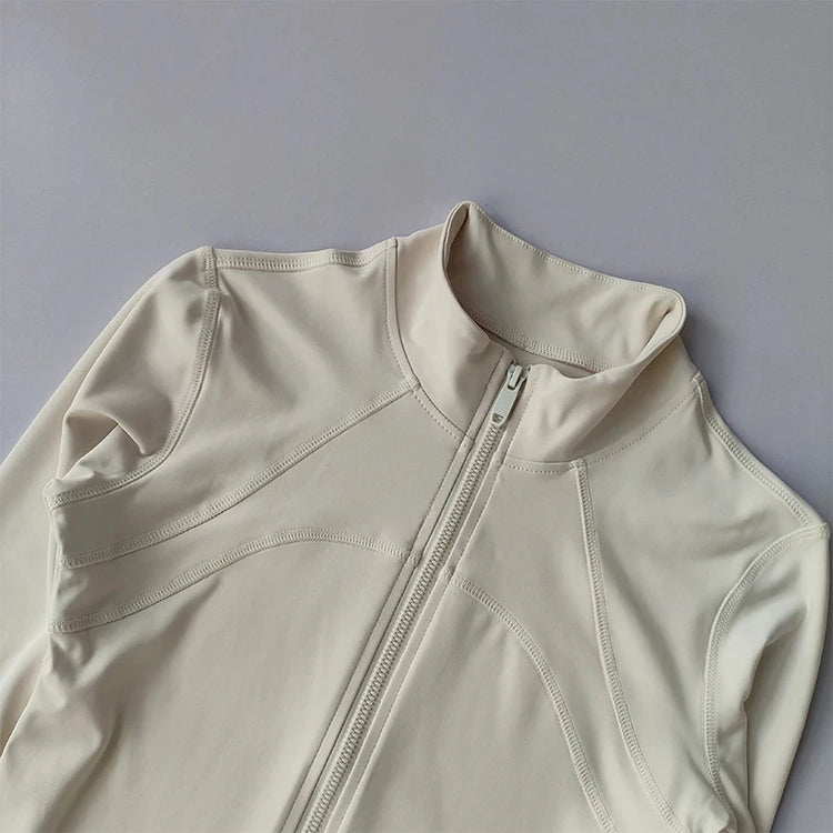Women's Sports Jackets Quick-drying Running Training Coat Fitness Top Gym Jacket Long Sleeve Sports Jacket Workout Sweatshirt