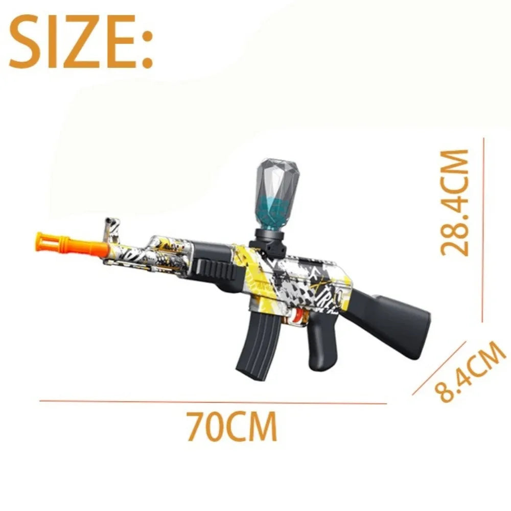 Electric Ball Blaster Toy Gun M416/AK Shooting Sport Game Outdoor High Speed Rechargeable Outdoor Game Perfect Gift for Boys