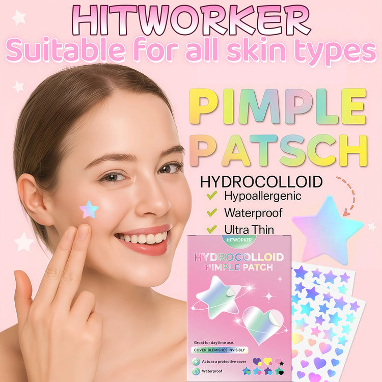 1008/504 Pieces/Box of Pimple Patches, Non Irritating Acne Stickers, High-Quality Salicylic Acid and Tea Tree Oil Acne Patches