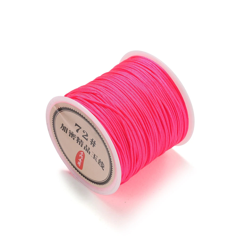 10/50M 0.8mm Nylon Thread Cord Macrame Rope Bracelet Braided String For DIY Tassels Beading String Jewelry Making Accessories