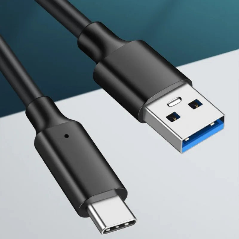 USB 3.2Type‑C To A Cable, 10Gbps 60W PD Fast Charging & Data Sync Cord For Smartphone, Tablet, SSD And Android Auto Connection