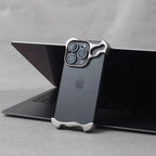 Irregular Metal Bumper Phone Case For iPhone Air 13 14 15 16 17 18 Pro Max Plus Lens Film Protect Bare Aluminum Shockproof Cover
