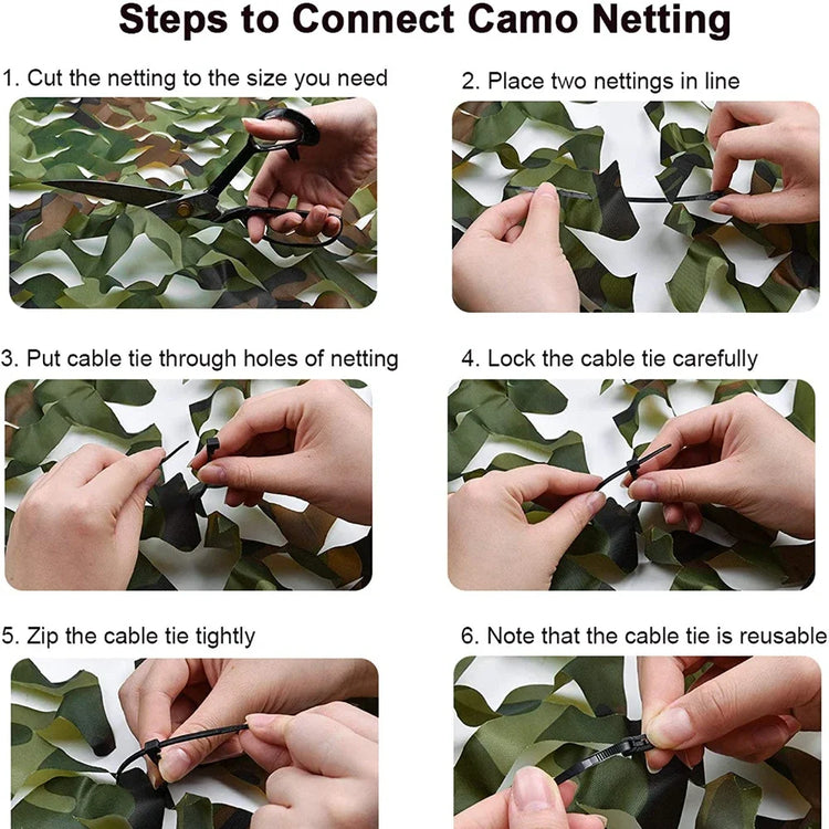 Camouflage Net Shade Net for Hunting Home Decor Paintball Bird Watching Camping Car Cover Hunting Blind Tree Stand Theme Decor