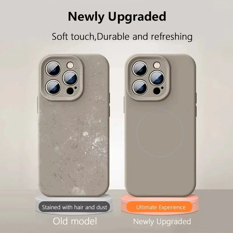 Original Liquid Soft Silicone For Magsafe Wireless Charge Magnetic Case For iPhone 18 17 16 Plus 15 14 13 12 Pro Max 11 Cover