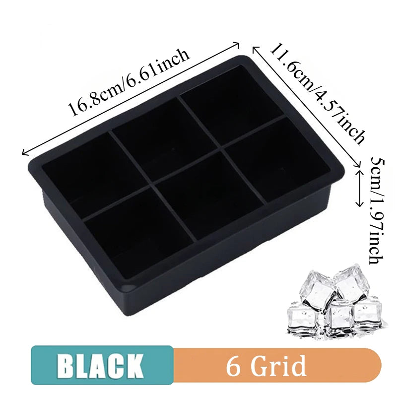 4/6/8/15Grids Silicone Ice Cube Molds Spherical Ice Molds Reusable Whiskey Ice Cube Molds Cocktail Freezer DIY Homemade Barware