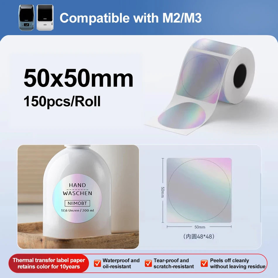 M2 Niimbot Portable Thermal Transfer Label Printer Multi-function Sticker Label Maker Machine for Office Clothes Tag Power Cable