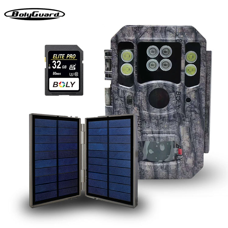 BolyGuard BG662-HQ 940nm Night Vision Invisible 4K Video 56MP Hunting Camera Portable Outdoor Trail Camera Gift SD Card