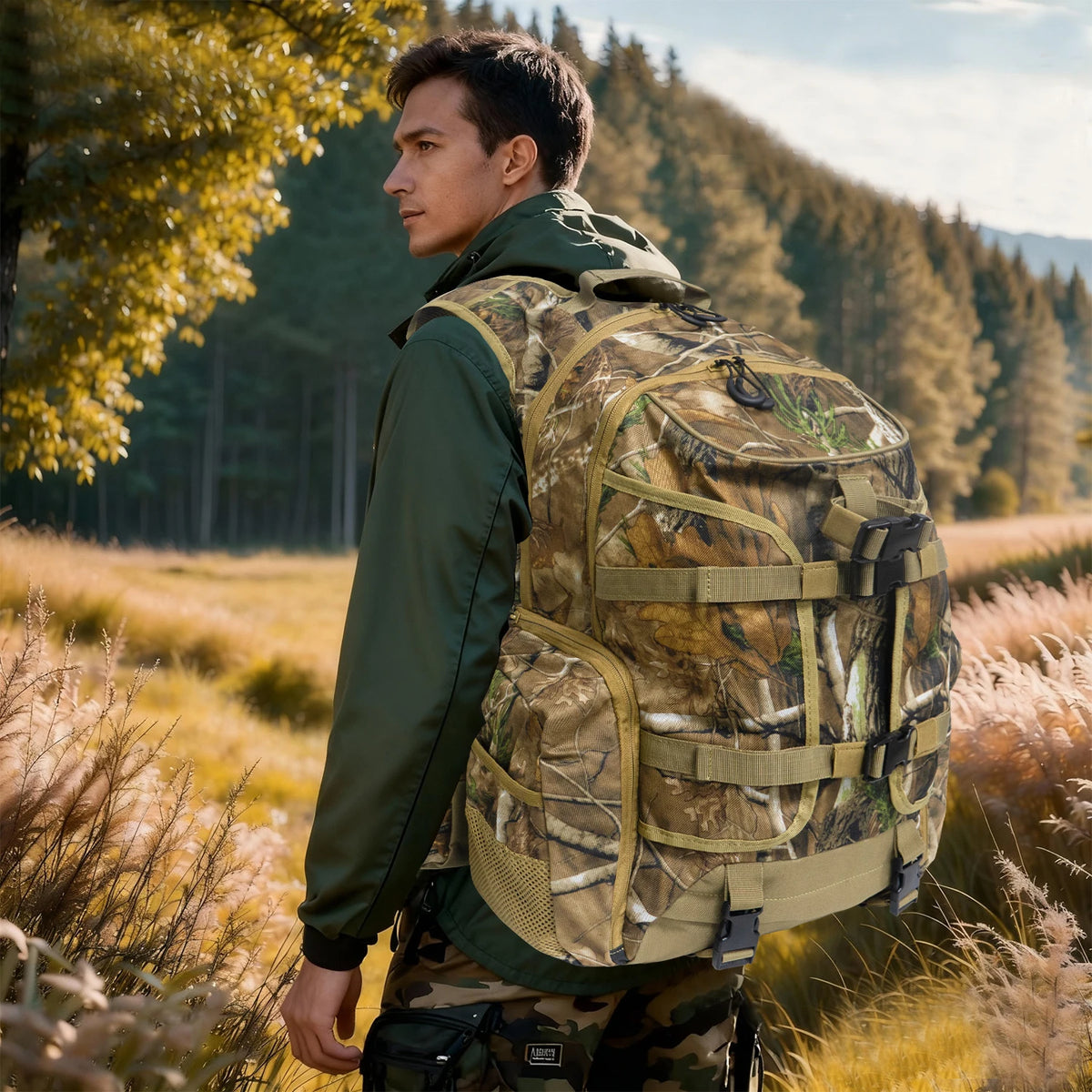 WESTTUNE Man Strategic Tactical Backpack Outdoor Waterproof Camping Hunting Sport Bag Hunting Backpack for Rifle Bow Gun