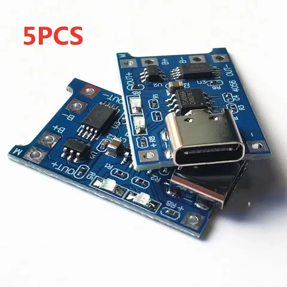 2/5PCS 5V 1A Micro/Type-c/Mini 18650 TP4056 Lithium Battery Charger Module Charging Board With Protection Dual Functions Li-ion