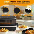 26cm Air Fryer Silicone Mold for Moulinex Easy Fry XL Surface Reusable AirFryer Silicone Tray Container Accessorie Easy To Clean