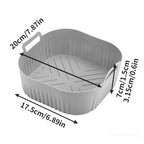 20cm Silicone Air Fryer Mold for Philips Air Fryer 2000 Series 4.2L NA229 Air Fryer Accessories Reusable Instead of Baking Paper