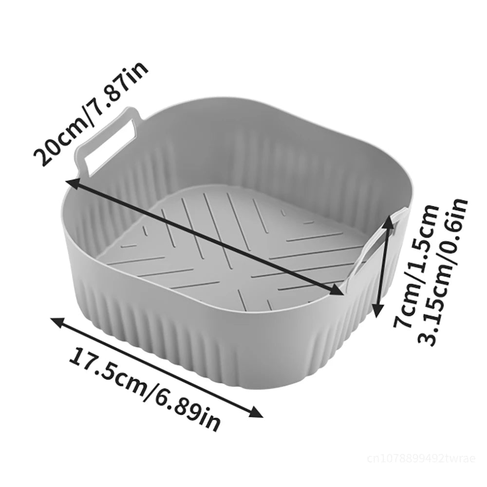 20cm Silicone Air Fryer Mold for Philips Air Fryer 2000 Series 4.2L NA229 Air Fryer Accessories Reusable Instead of Baking Paper