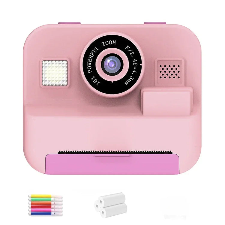 1080P Children Mini Digital Video Camera for Kids Learning Development Educational Thermal Instant Print Camera with 32G Card