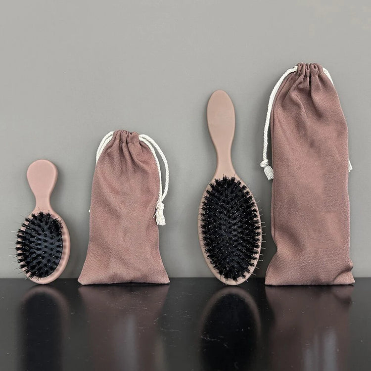 ARLANY Matte Boar Bristle Hair Brush Kit Nylon Teeth Hair Extension Brush Women Cushion Brush Hair Styling Smoothing Detangling