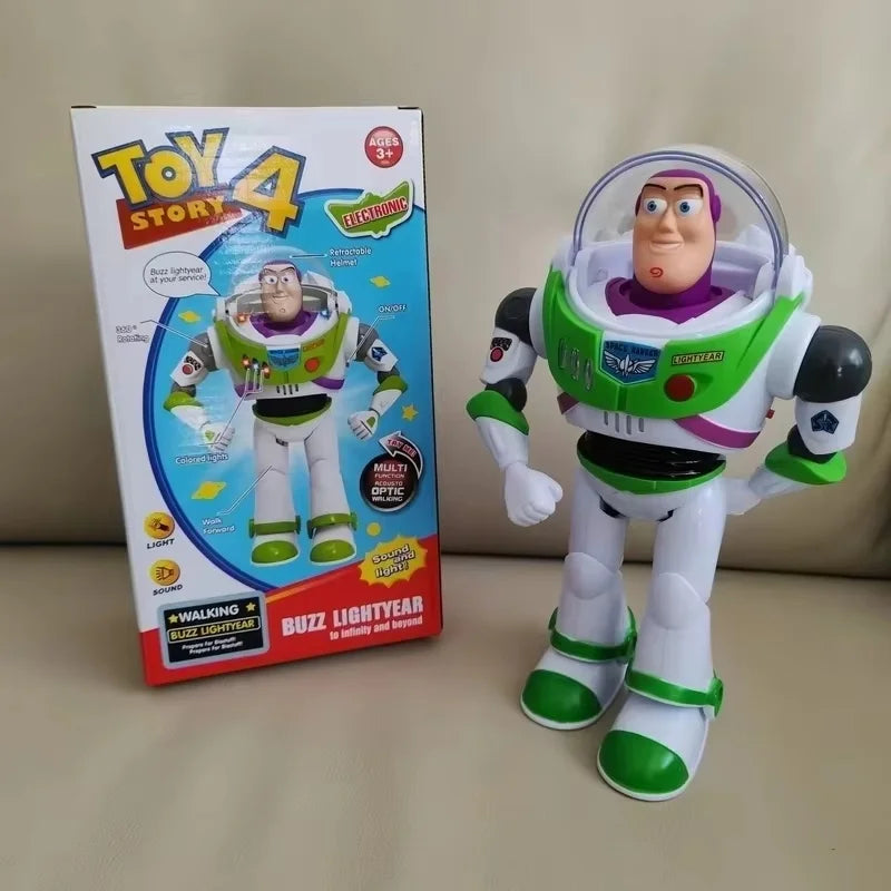 Electric Walking Space Robot Doll Movable Joint Model Toy Creative Birthday Present Decorative Play Gift For Kids Boys Children