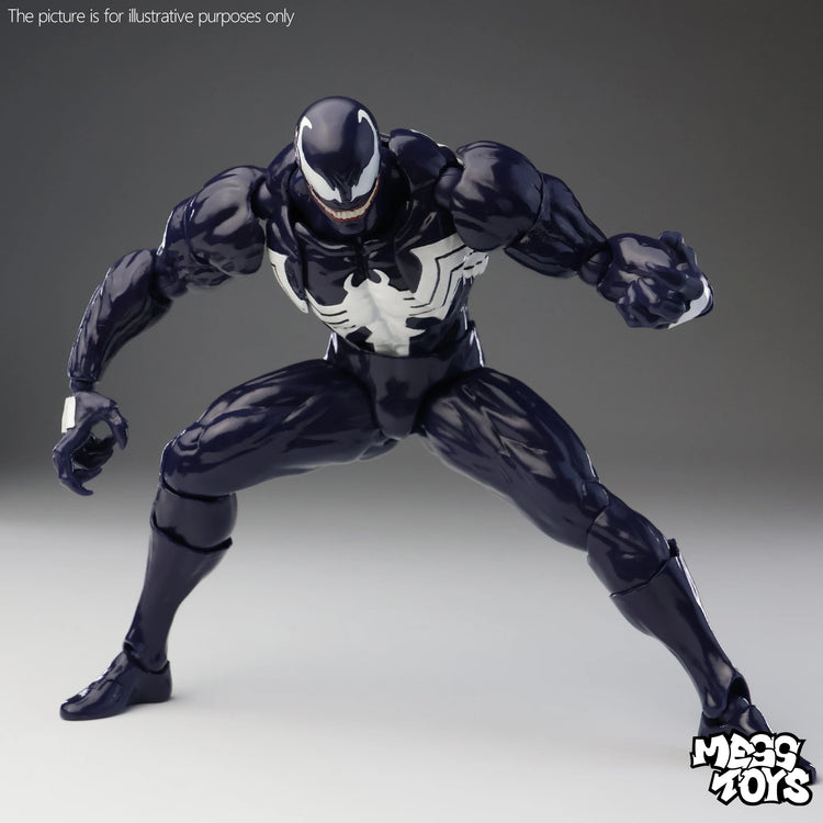 Genuine Mess Toys Venom Anime Action Figure Black Spider Man Lethal Neighbor Collectible Toys Birthday Gift For Adult Collection