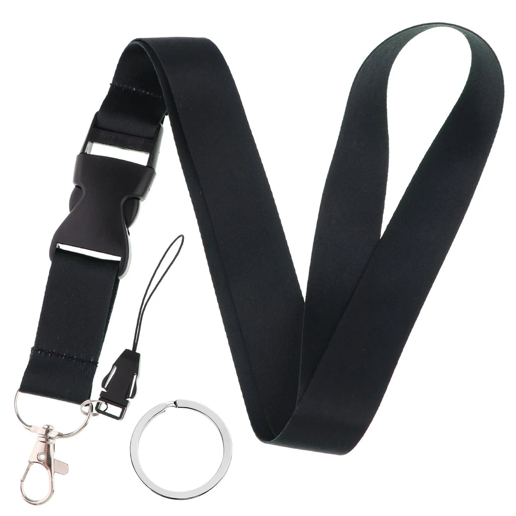 Fashion Mobile Phone Lanyard Pure Color Neck Strap Credencial Teacher Lanyard For Keys Id Card Holder Pass Key Ring Accessories