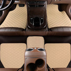 Car Floor Mats 5Pcs Universal Quality PU Leather Waterproof Auto Foot Pad Protector Automobile Interior Car Interior Accessories