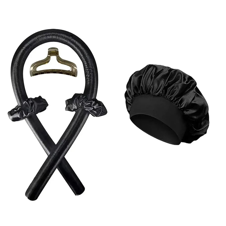 Heatless Curling Rod Night Cap No Heat Ribbon Lazy Hair Curlers Headband Hair Rollers Sleeping Soft Headband Hair Styling Tools