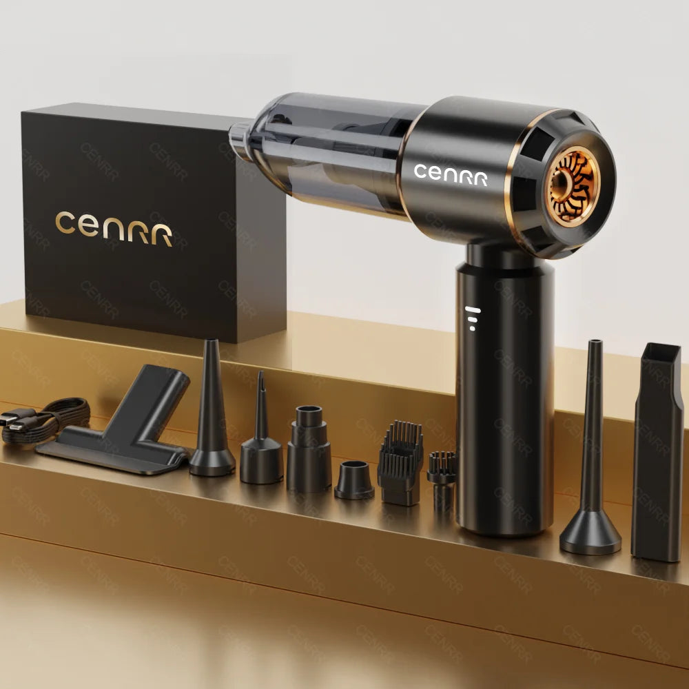 CENRR Mini Car Vacuum Cleaner Cordless Powerful Wireless Car Cleaner HandHeld Portable Vacuum Cleaner Cleaning Machine