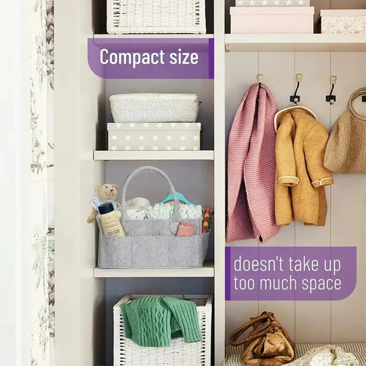Baby Diaper Ball Bag Organizer Portable Holder Bag Change Table And Car Nursery Essentials Storage Box Uses For Baby Diaper Bag