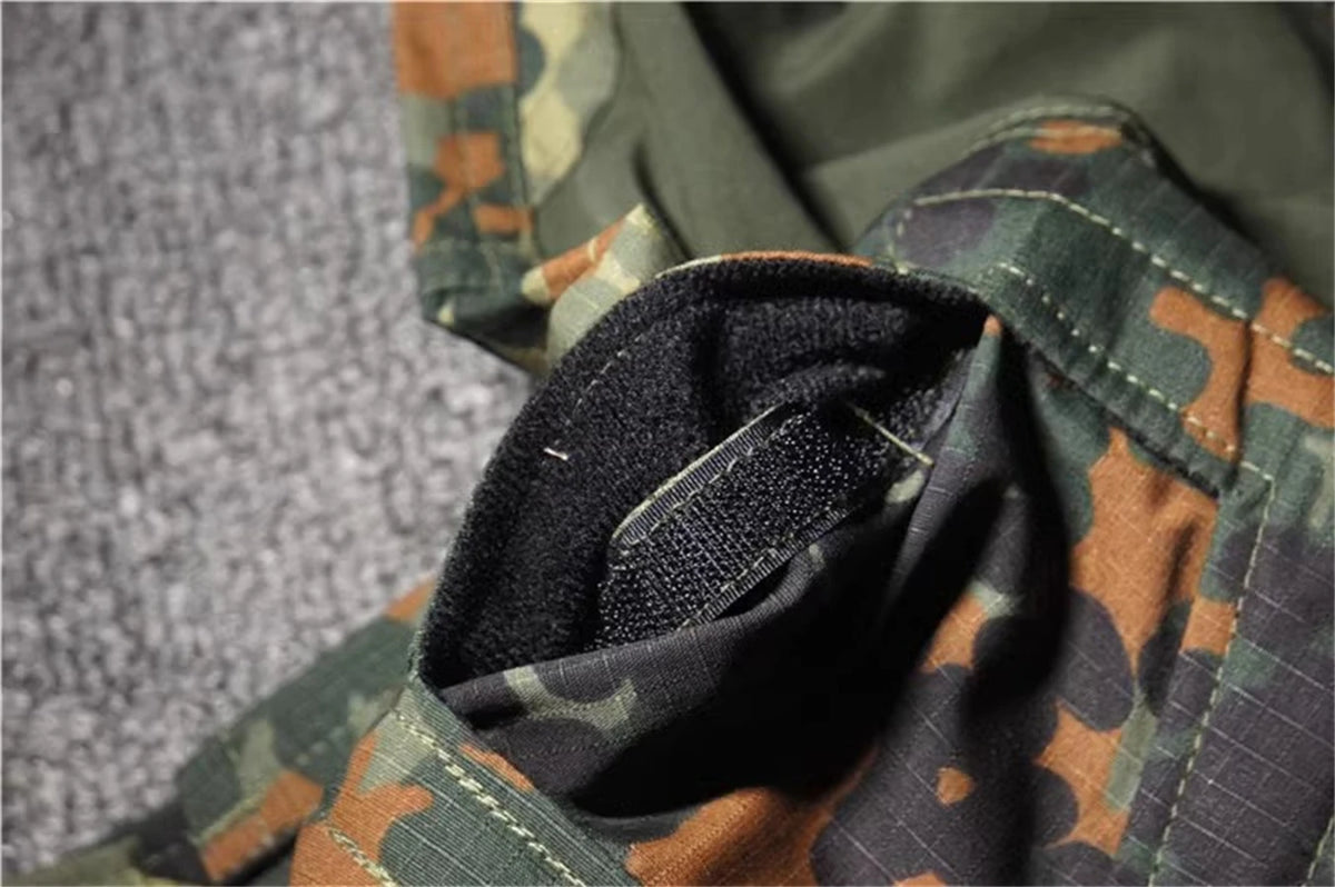 GEN3 Flecktarn Training Tactical Frog Skin G3 Battle Frog Suit Long Sleeved+Long Pants Combat Hunting Breathable Clothes