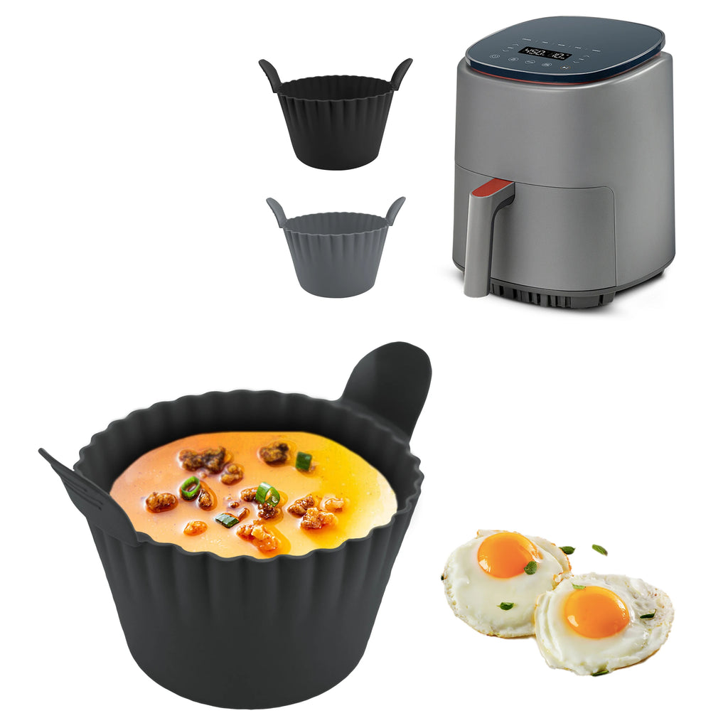 Dishwasher Safe Air Fryer Silicone Egg Cups Silicone Egg Cooker Mold Reusable Egg & Cake Baking Cups Safe Ramekins Muffin Liners