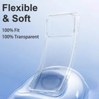  Transparent Silicone Phone Cases For iPhone 18 17 16 15 14 13 12 11 Pro Max Plus Air XR X Soft TPU Back Cover Clear Case