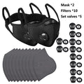 SHIZIWANGRI Cycling Face Mask Sport Washable Reusable with Filter Dust Mask Facemask for Men Bandana Actived Carbon Filters