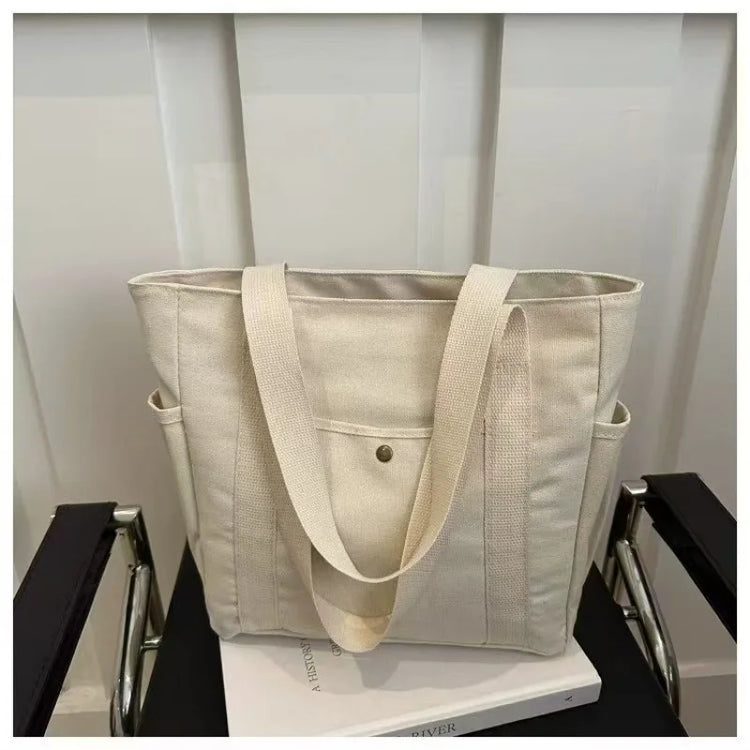 Large-capacity Canvas Tote Canvas Bag Goes to Work, Goes out, High-value Commuting Versatile Literary and Artistic Student Wear