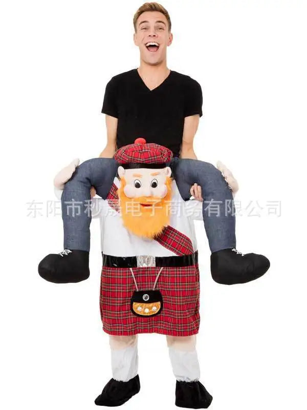 2023 New Animal Doll Prosthetic Leg Pants Halloween Spoof Costume Magic Back Pants