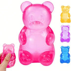 NEEDOH Soft Gummy Bear Fidget Squeeze Toy TPR Sensory Stress Relief Toy Kids Birthday Party Gift