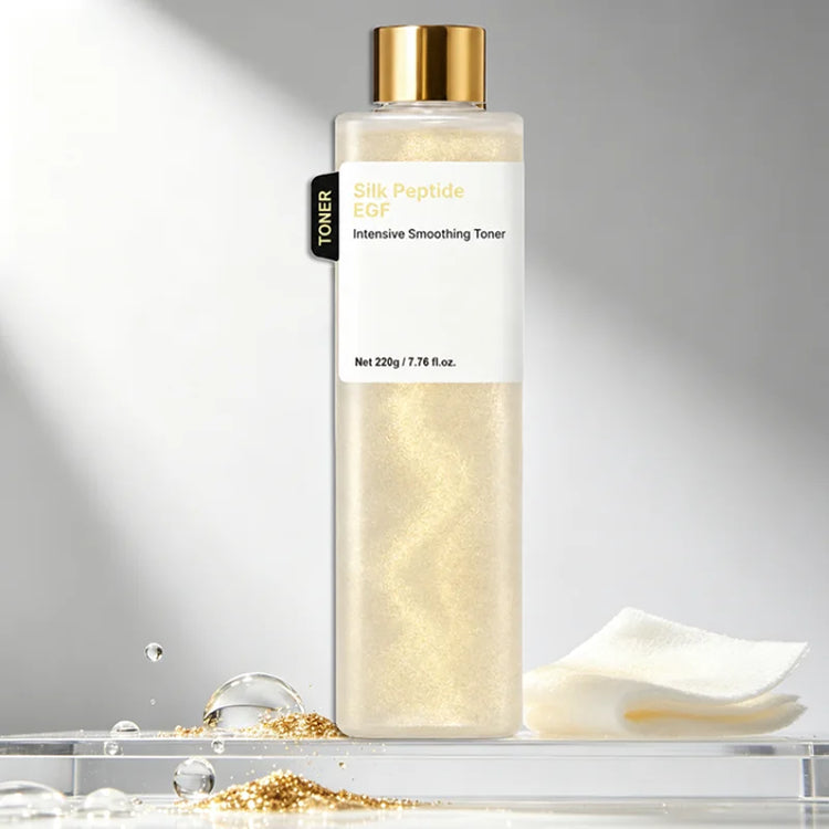 EGF Silk Peptide Toner 220g Hydrate Facial Essence Water Revitalize Improve Rough Skin Revitalize Refreshing Non-sticky Texture