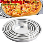 New Round Baking Tray Even Heating Non-stick Oven Tray Aluminum Alloy Pizza Baking Pan