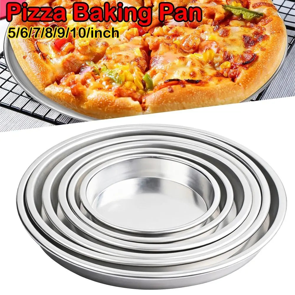 New Round Baking Tray Even Heating Non-stick Oven Tray Aluminum Alloy Pizza Baking Pan