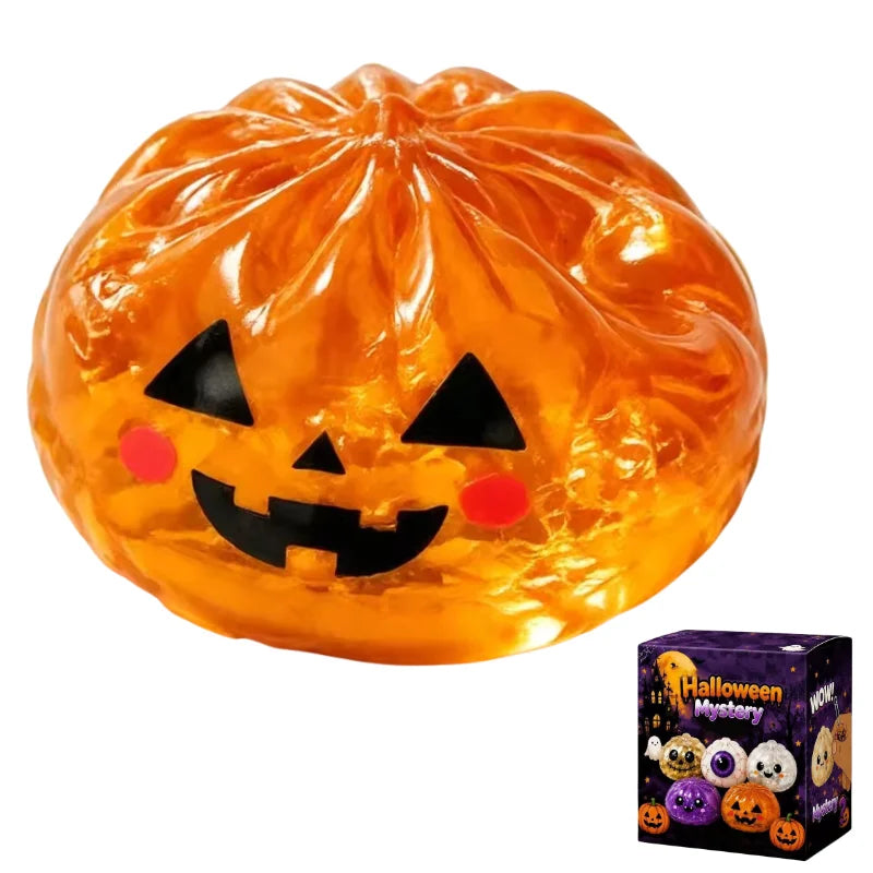Halloween Simulation Dumpling Pectin Squishy Rebound Soft Squeeze Stress Ball Box Anti-Stress Toy Sensory For Creative Gift